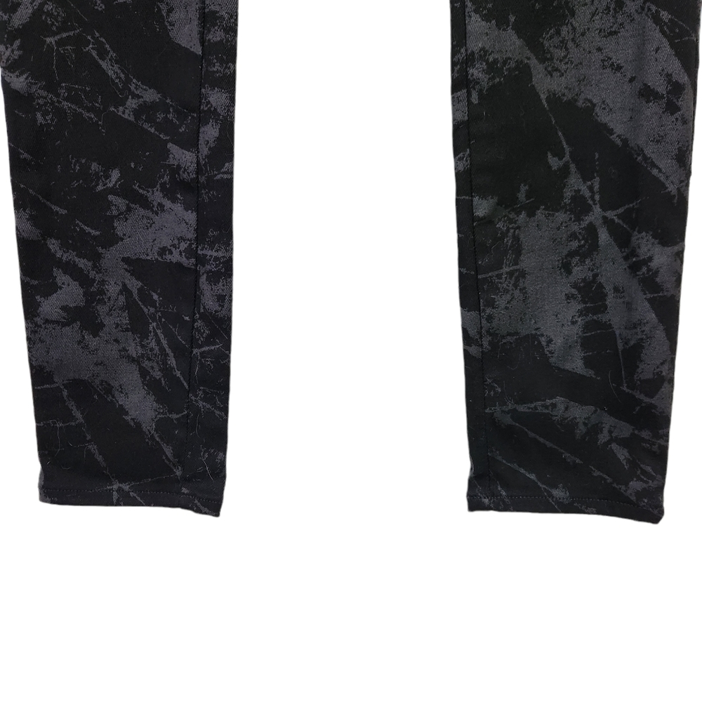 Helmut Lang Black Marble Twill coated pull on pants size 26 - Picture 7 of 10